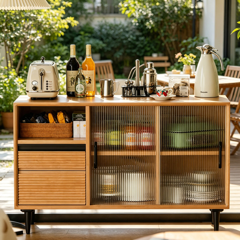 Japanese-style multi-functional sideboard