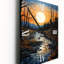 Lake At Dusk I - Horloge murale Cottage surdimensionnée-99631703
