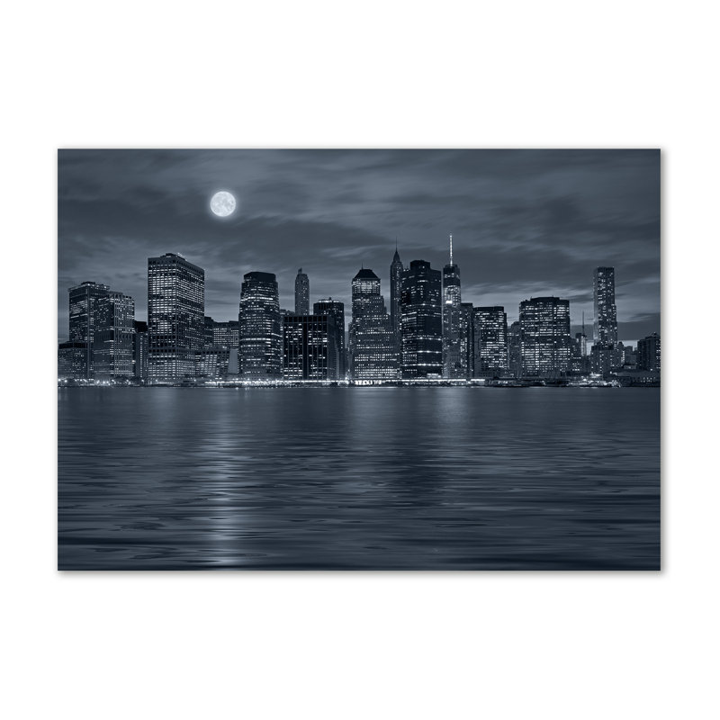 New York By Night - Wrapped Canvas Print