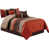 Rust Orange/Taupe/Brown