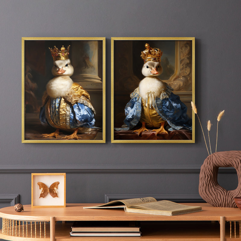 ANIMALS Series CCV - reproduction encadrée de qualité supérieure - prête à être accrochée - aucun clou requis - aucun clou requis