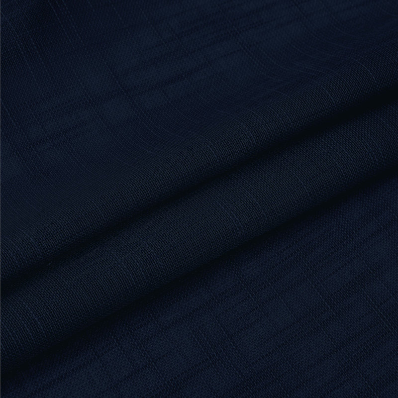 Rideau en polyester Taydan, Bleu marine, L 38 po x L 84 po