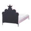 Kids Bed Crown Velvet 90 x 200 cm (EU Single) 