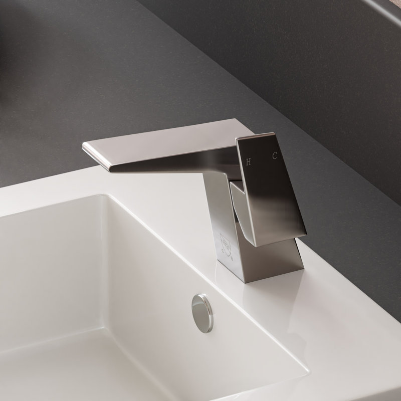 Single-Hole Single-handle Bathroom Faucet, Brushed Nickel