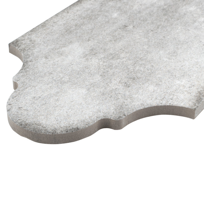 Alhama 6" x 13" Porcelain Stone Look Wall & Floor Tile, Gray