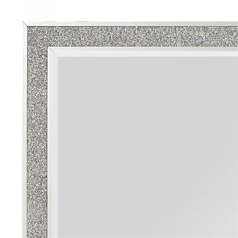 Miroir avec miroir et finition champagne