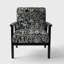 Fauteuil d'appoint rembourré glam doré Makei