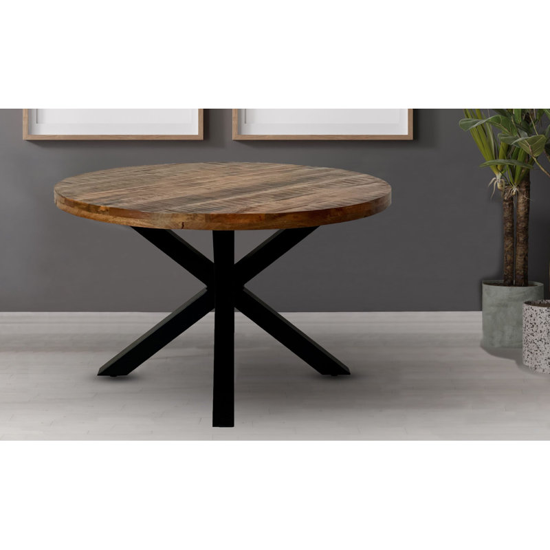 Whittemore Solid Mango Wood Round Dining Table ( 3 Sizes ), H76 x L130 x W130 cm
