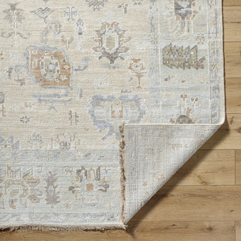 Antalya Handmade Wool Abstract Area Rug, Rectangle 10' x 14'