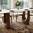 Modern Rectangular Sintered Stone Dining Table With Double Pedestal Base-554995488-554995490