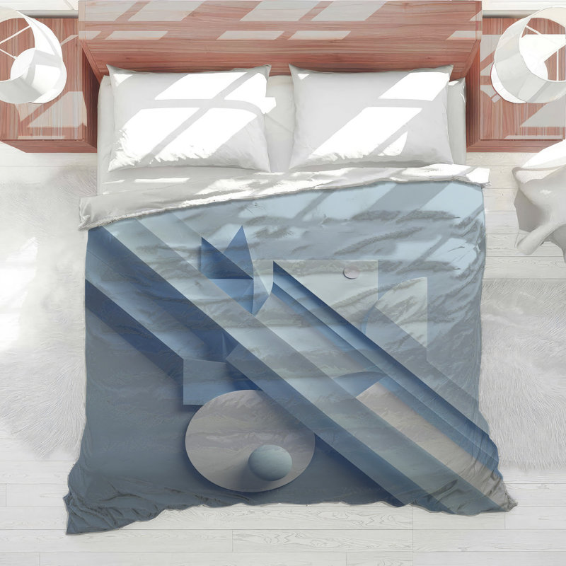 Geometric Abstract Shapes Comforter, King