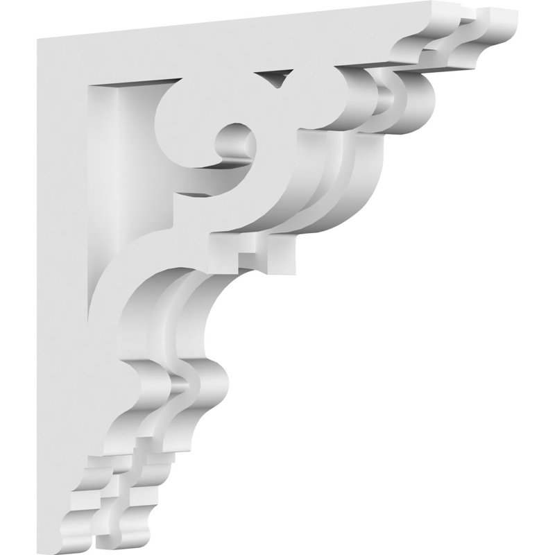 Corbeau en PVC de qualité architecturale Preston, H 8 po x l 8 po x P 1,875 po
