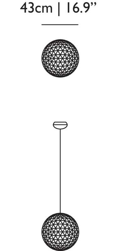 Raimond LED Chandelier,  16.9" H X 16.9" W X 16.9 D, 98.4"