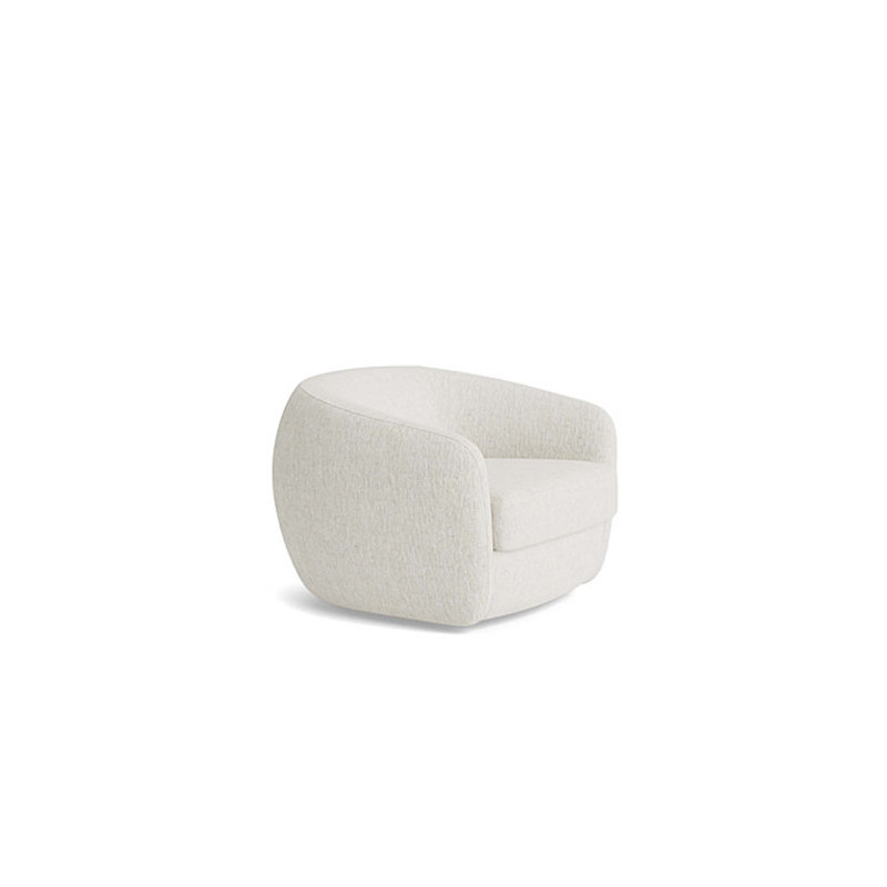 Elaine Swivel Chair, Performance Weave - Snow