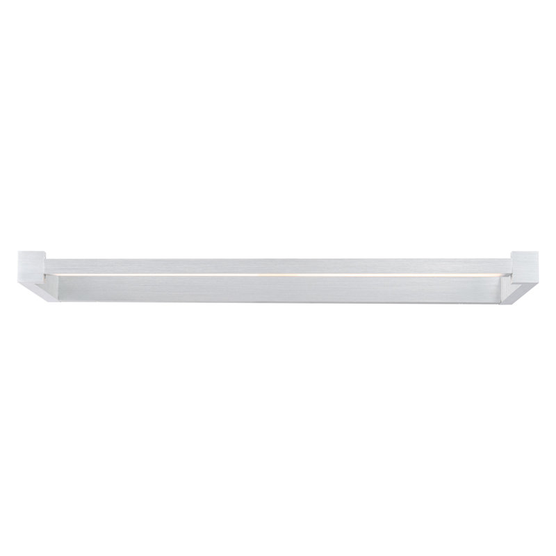 Lune Dimmable LED Wall Mounted Picture Light, Brushed Aluminum, 1.625" H x 10" W x 27" D