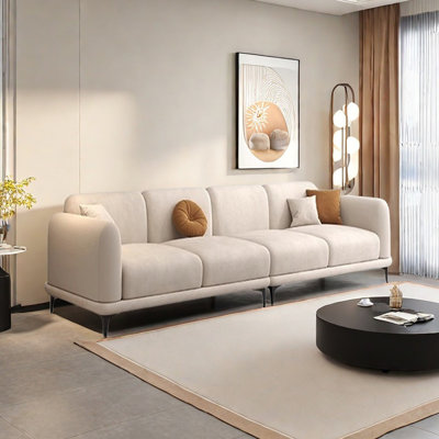 Canapé moderne en flanelle simple