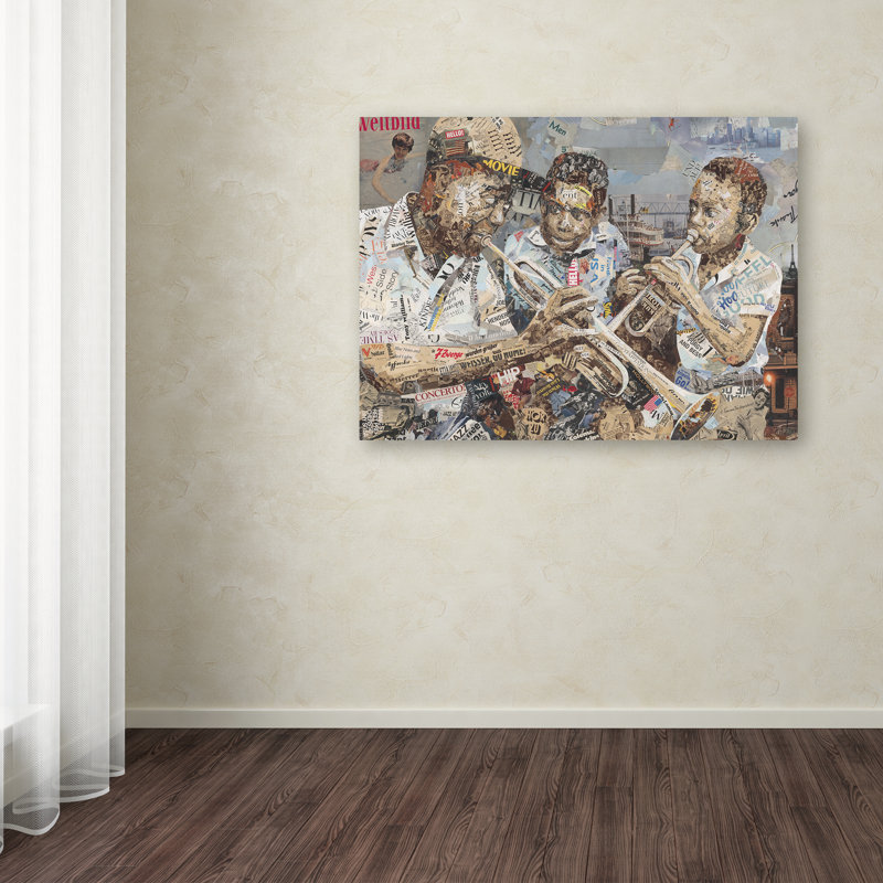 « blues garçons », impression sur toile tendue, H 19 po x l 14 po x P 2 po