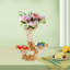 Bol à fruits à 2 niveaux en résine de style français avec vase intégré, centre de table décoratif, L 13,78 po x l 5,71 po x H 12,99 po