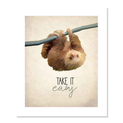 Impression sur papier roulée «Take It Easy»