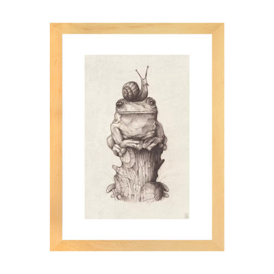 «Frog and Snail I» par Mike Koubou - reproduction d'art