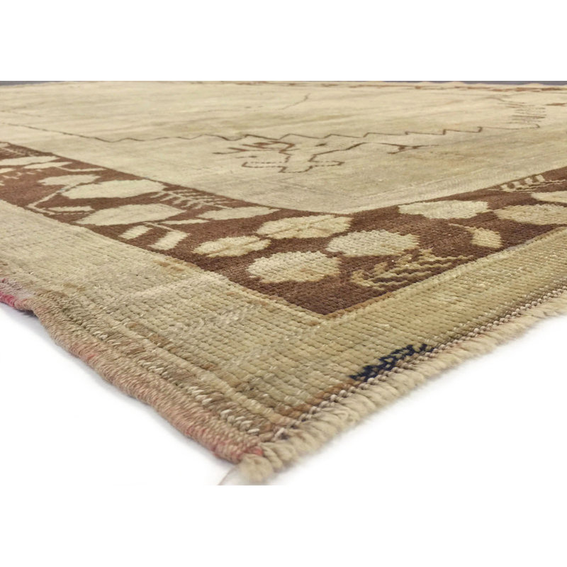One-of-a-Kind 4'7" X 8'2" 1960s Wool Area Rug in