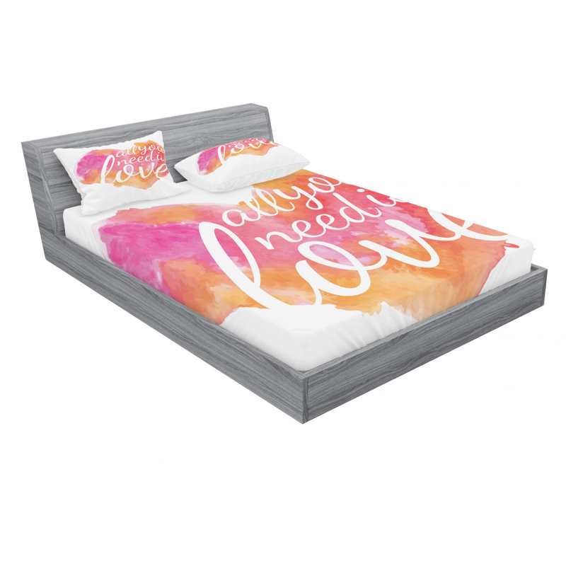 Microfiber Sheet Set, Queen Sheet Set with Fitted Sheet