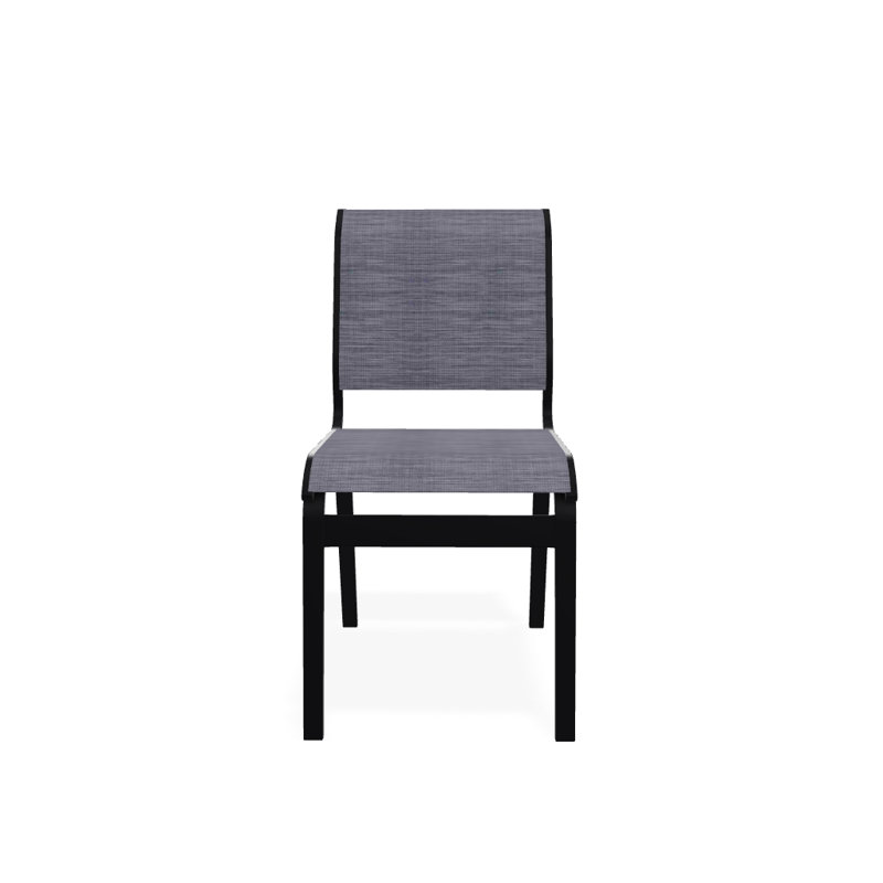Chaise d'appoint de salle à manger Hiraku, Noir texturé, Brooks