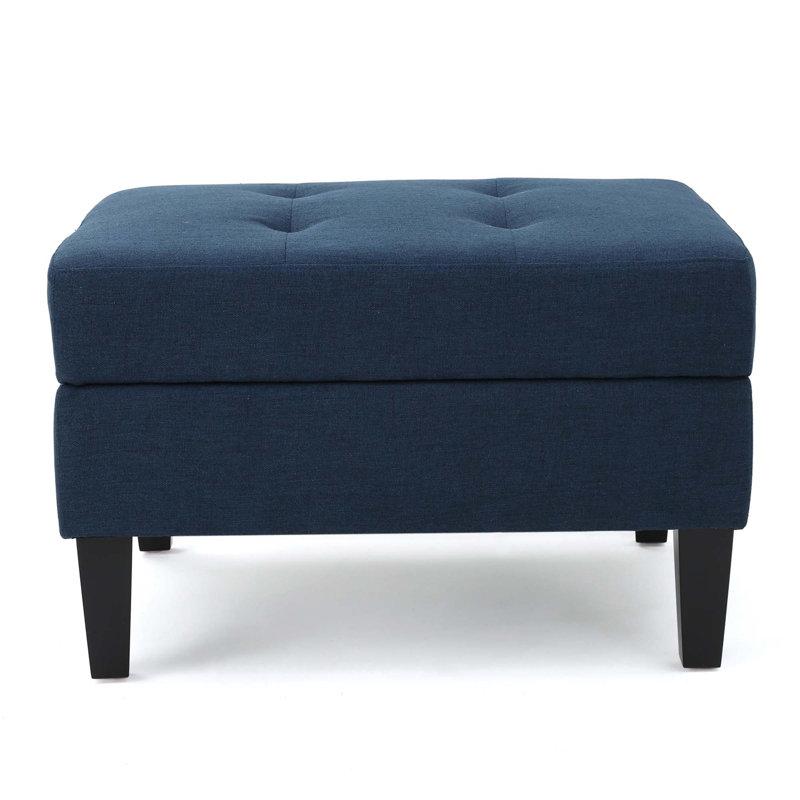 Storage Ottoman, Navy Blue
