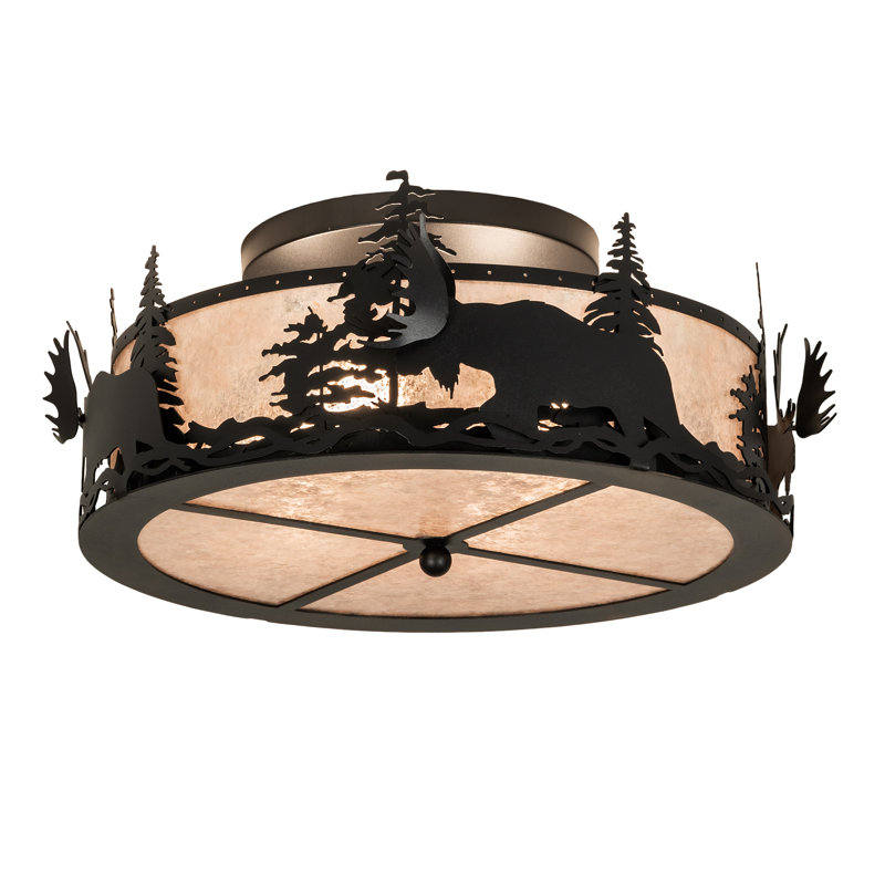 Plafonnier encastré 2 lumières 24 po Fulton