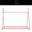 Lit plateforme simple en métal avec structure triangulaire-2069443581