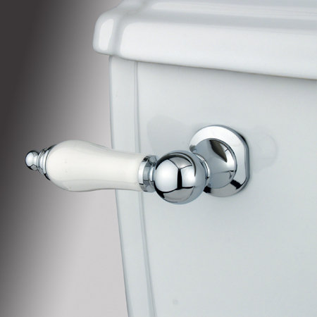Victorian Front Mount Toilet Tank Lever, Polished Chrome