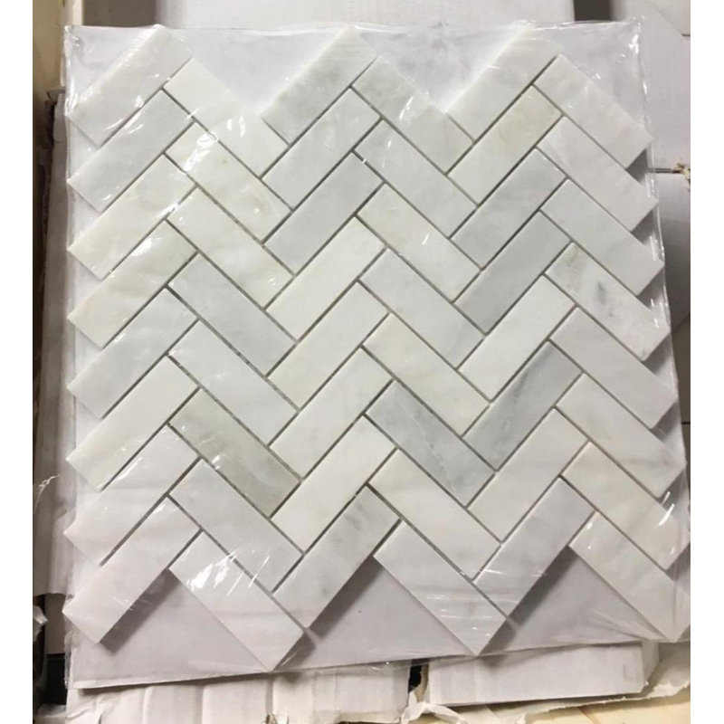 Marble Herringbone Mosaic Wall & Floor Tile