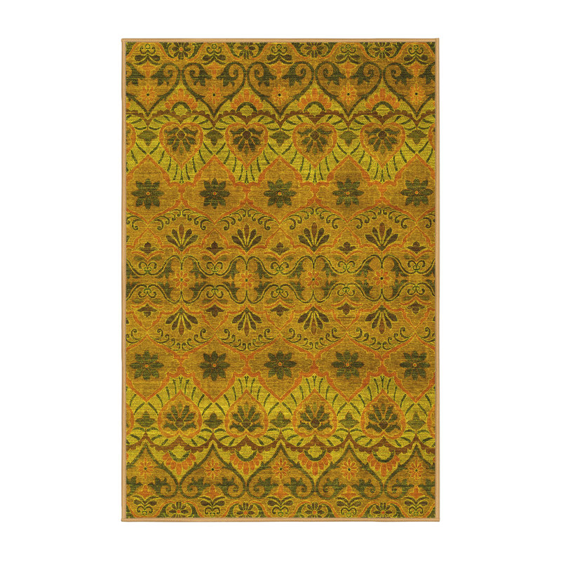 Washable Abstract Indoor Rug, Rectangle 2' x 3'