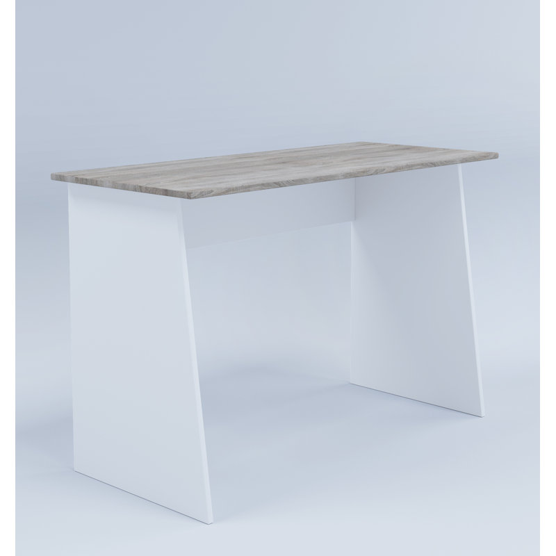 Masola Desk Shell, 74 cm H x 110 cm W x 50 cm D, White/Sonoma Oak