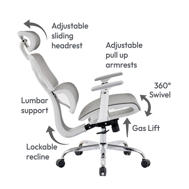 Inbox Zero Office Chair with Headrest