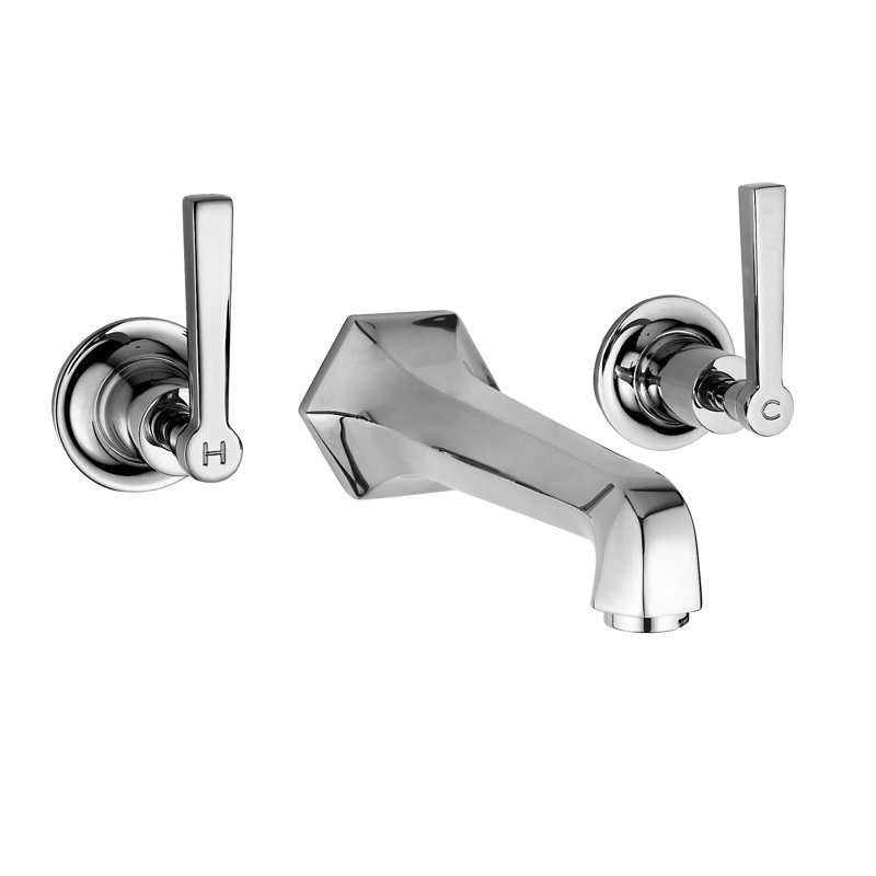 Repose-main contemporain Kafka & rail coulissant, Nickel argenté