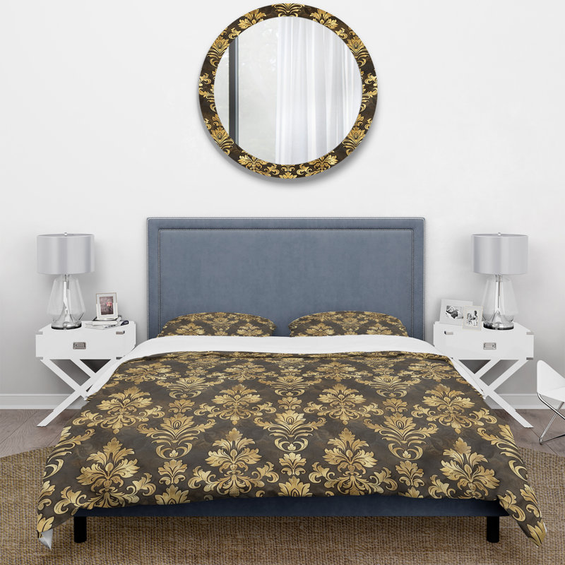 Ensemble de housse de couette Traditional, Housse de couette pour grand lit et 2 taies décor