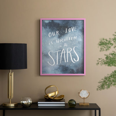 «Celestial Love IV», reproduction encadrée - bois massif