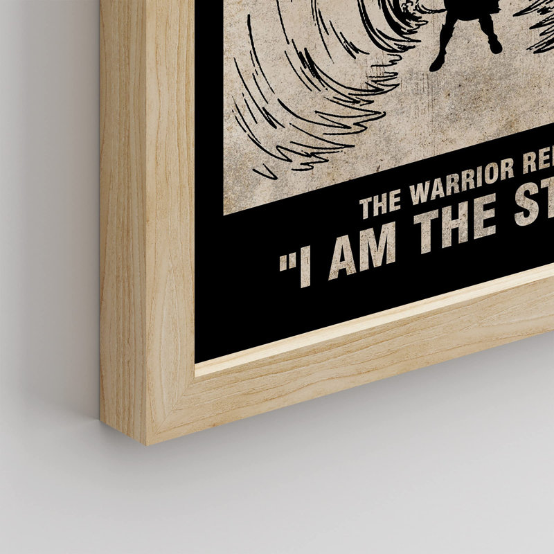 «I Am The Storm» sur papier, H 16 po x l 12 po, Naturel