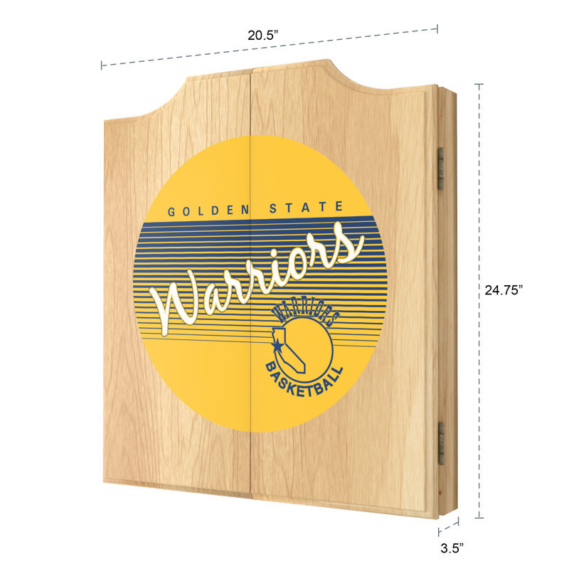 Ensemble de jeu de fléchettes et armoire Golden State Warriors