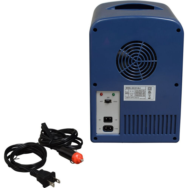 Navy Blue Compact Retro Mini Fridge for RV
