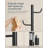 Cactus-Shaped Coat Rack Stand With 8 Sturdy Hooks, Freestanding Coat Tree For Entryway, Bedroom & Living Room（Black)-1655114646