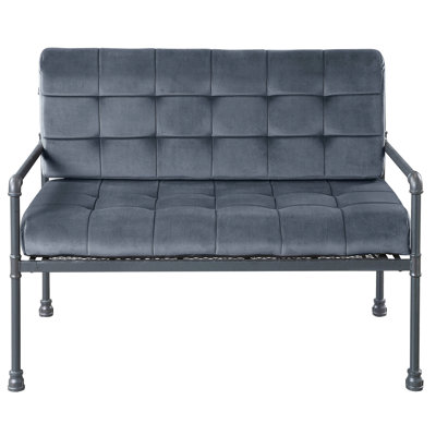 Modern Grey With Customizable Seat And Back Cushions Stylish Industrial Aesthetic Memory Foam Cushion