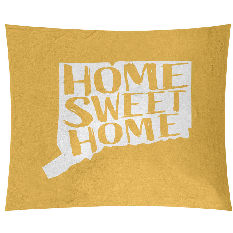 Tapisserie murale connecticut doux pour la maison, H 27,5 po x l 37,5 po, Jaune