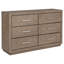 Commode 6 tiroirs Gibbons Barley Brown