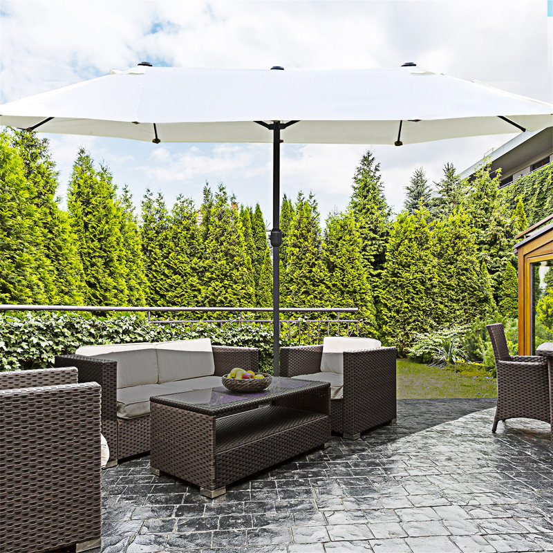 Parasol de patio extérieur avec base