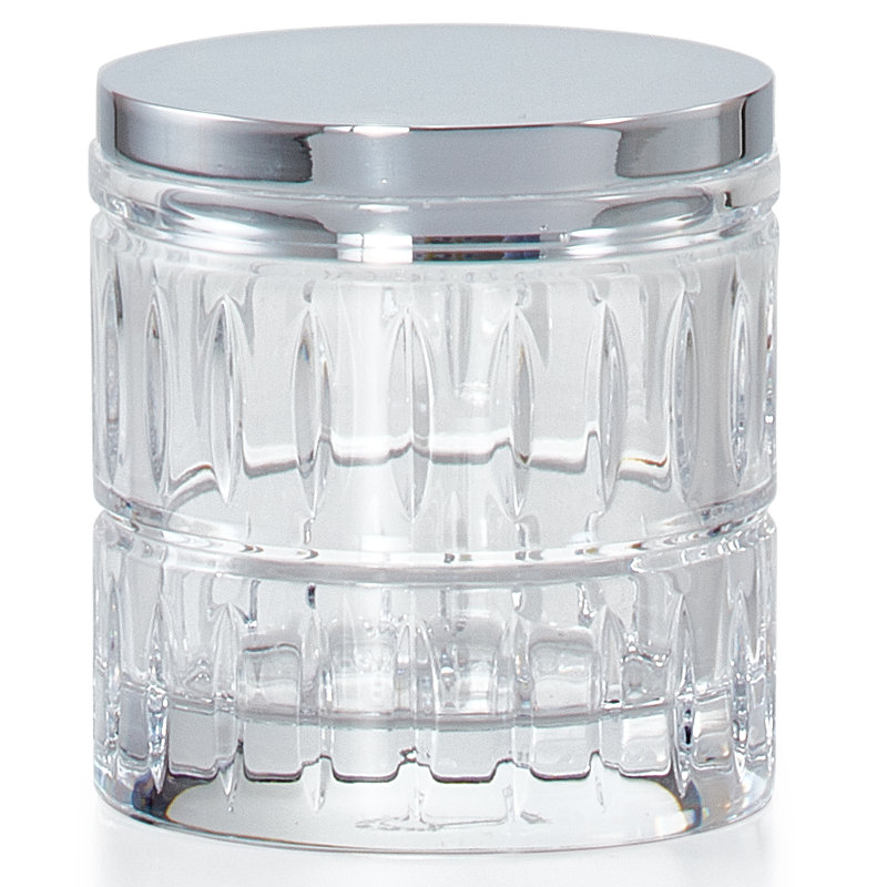 Gisele Bathroom Storage Container, Polished Chrome