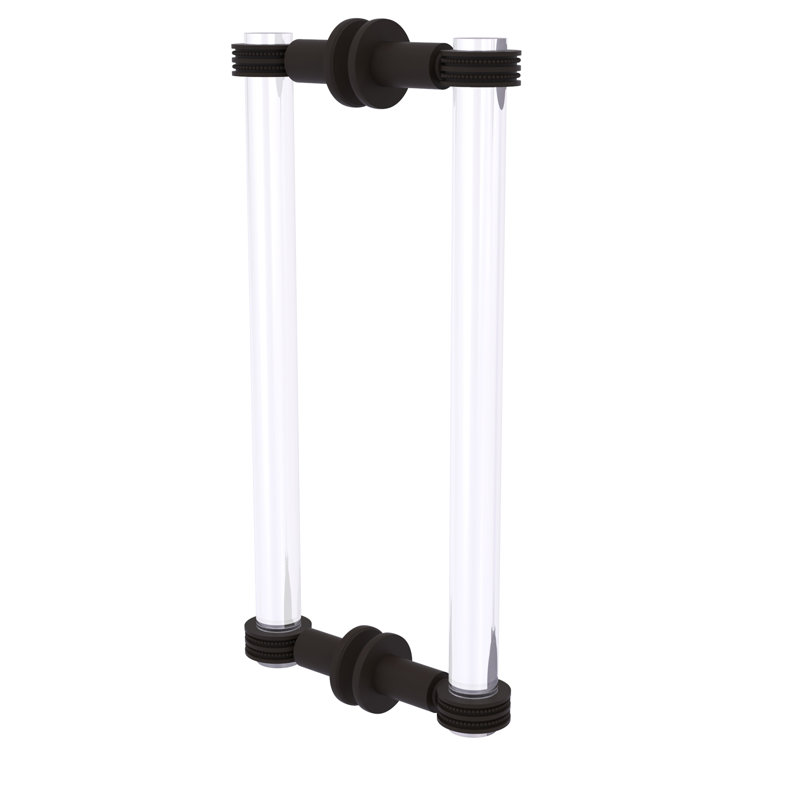 Poignée de porte de douche dos à dos Margolis, Bronze huilé, H 13 po x l 1,7 po x P 7 po