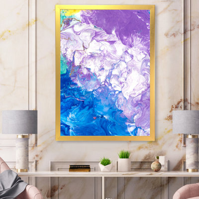 «Blue Pink and White», peinture sur toile