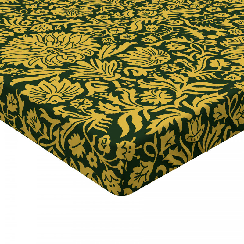 Microfiber Floral Fitted Sheet, Full Fitted Sheet